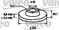 Valeo 186117 - Disque de frein cwaw.fr