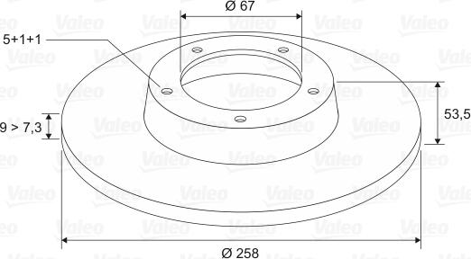 Valeo 186184 - Disque de frein cwaw.fr