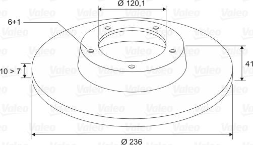 Valeo 186186 - Disque de frein cwaw.fr