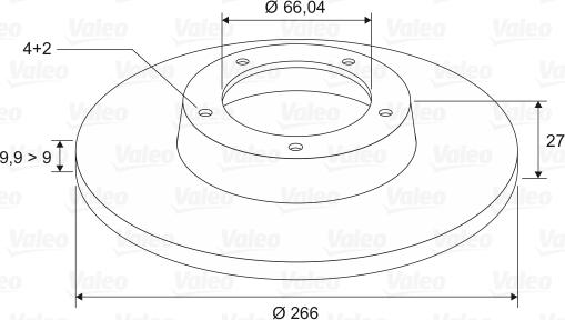 Valeo 186134 - Disque de frein cwaw.fr