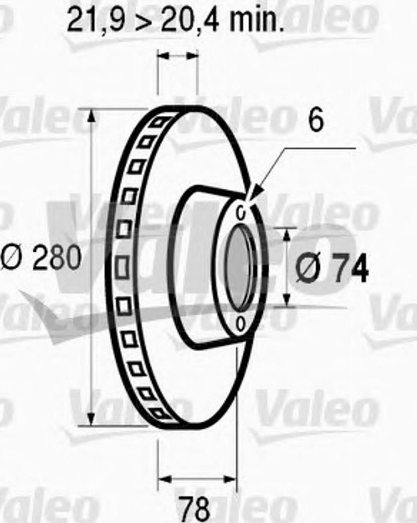 Valeo 186 120 - Disque de frein cwaw.fr