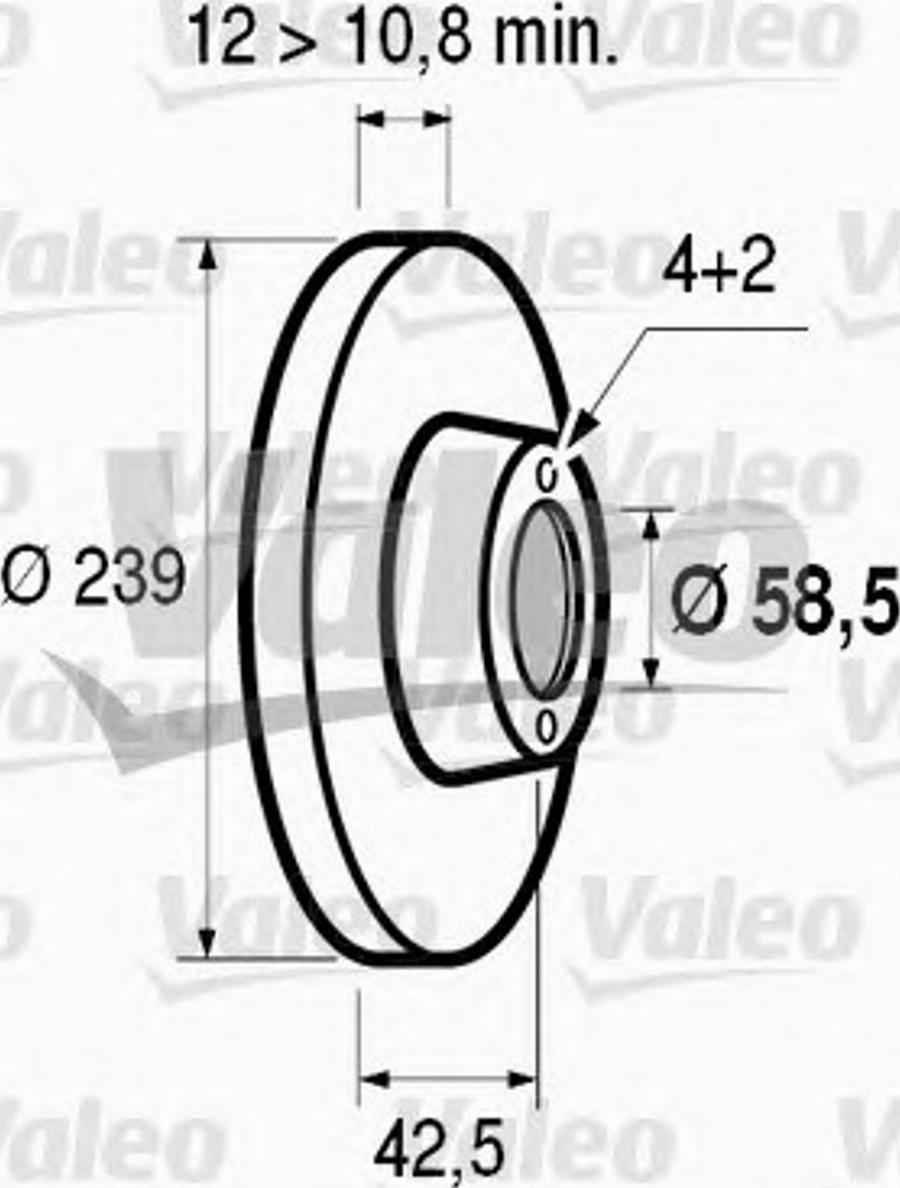 Valeo 186 173 - Disque de frein cwaw.fr