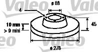 Valeo 186845 - Disque de frein cwaw.fr