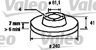 Valeo 186846 - Disque de frein cwaw.fr