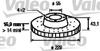 Valeo 186874 - Disque de frein cwaw.fr