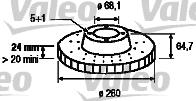 Valeo 186315 - Disque de frein cwaw.fr