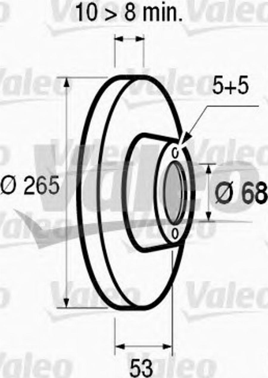 Valeo 186312 - Disque de frein cwaw.fr