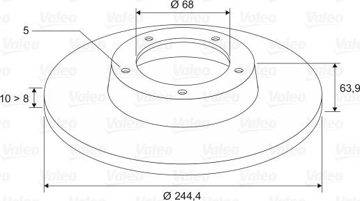 Valeo 297994 - Disque de frein cwaw.fr