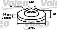 Valeo 186292 - Disque de frein cwaw.fr