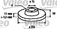 Valeo 186240 - Disque de frein cwaw.fr