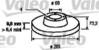 Valeo 186256 - Disque de frein cwaw.fr