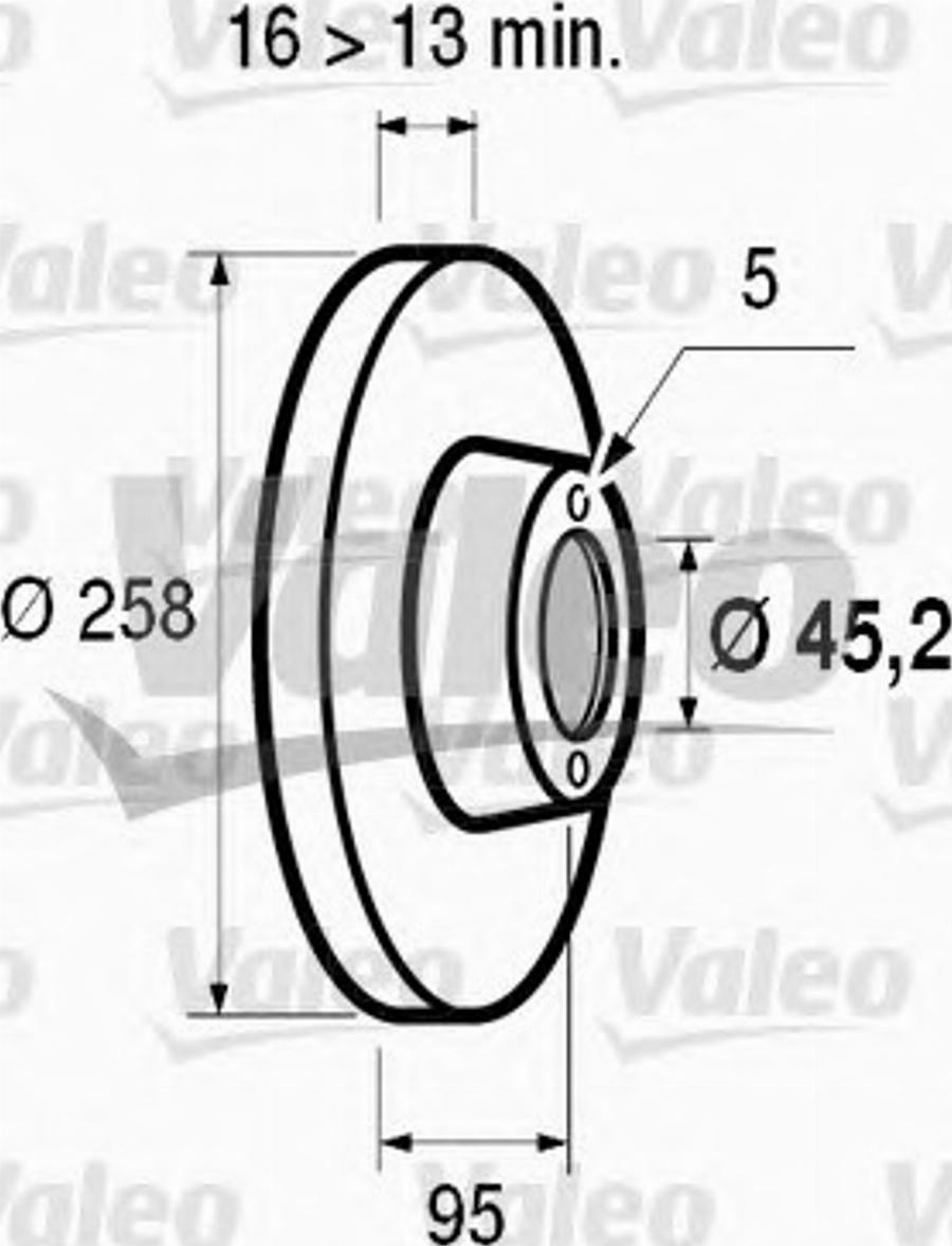 Valeo 186 252 - Disque de frein cwaw.fr