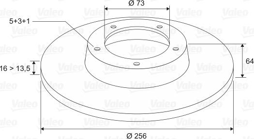 Valeo 186206 - Disque de frein cwaw.fr