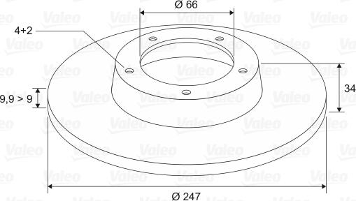 Valeo 186200 - Disque de frein cwaw.fr