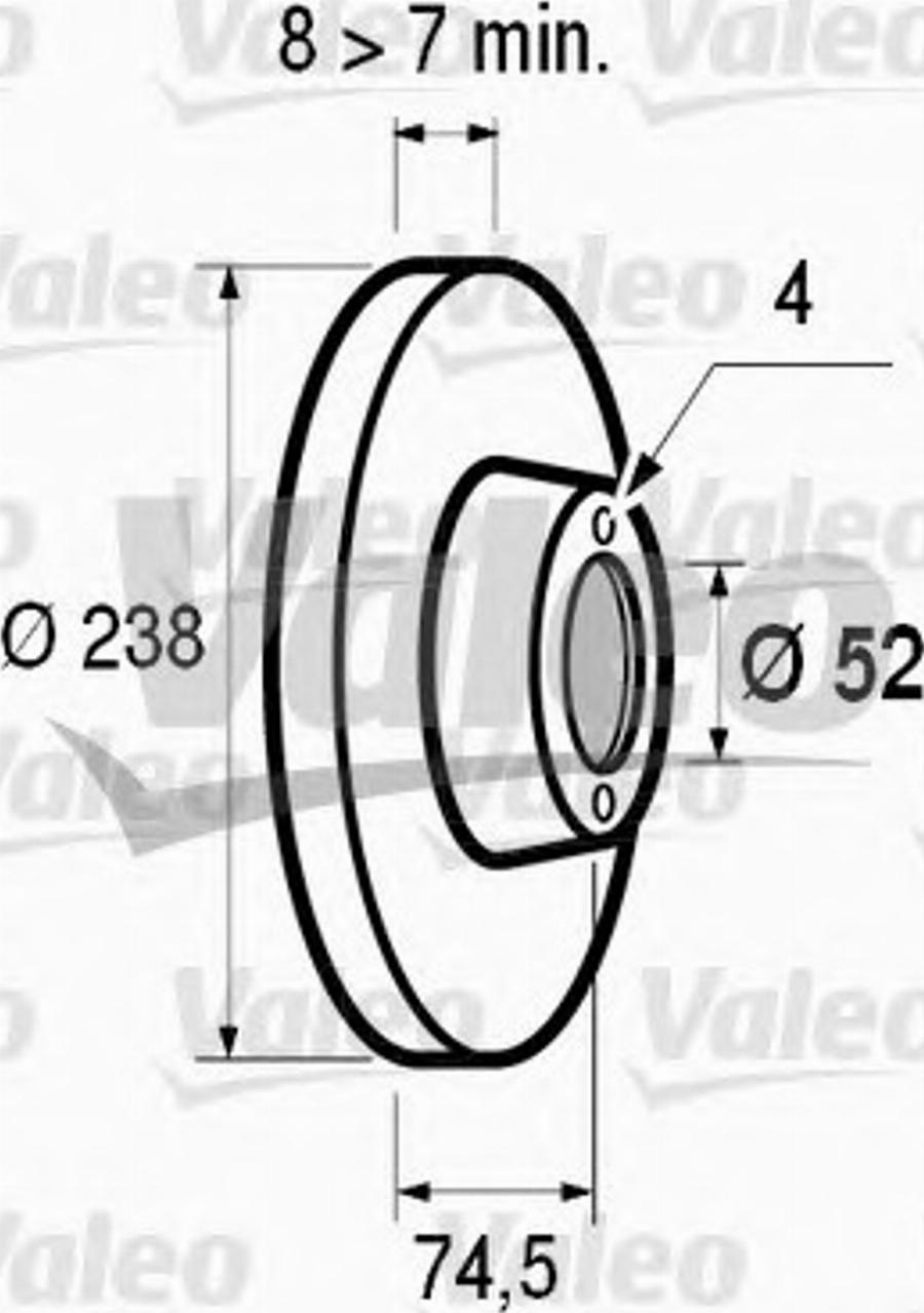 Valeo 186 217 - Disque de frein cwaw.fr