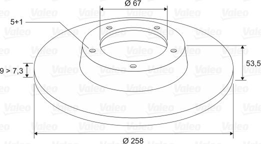 Valeo 186281 - Disque de frein cwaw.fr