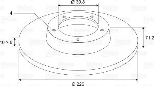 Valeo 186288 - Disque de frein cwaw.fr