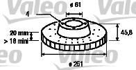 Valeo 186287 - Disque de frein cwaw.fr