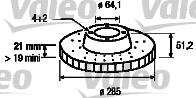 Valeo 186235 - Disque de frein cwaw.fr