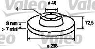 Valeo 186231 - Disque de frein cwaw.fr