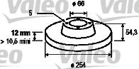 Valeo 186223 - Disque de frein cwaw.fr