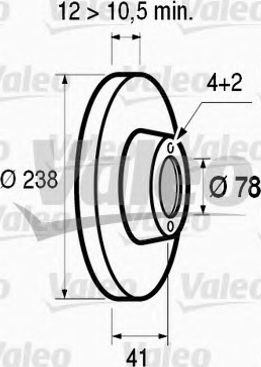 Valeo 186227 - Disque de frein cwaw.fr