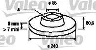 Valeo 186796 - Disque de frein cwaw.fr