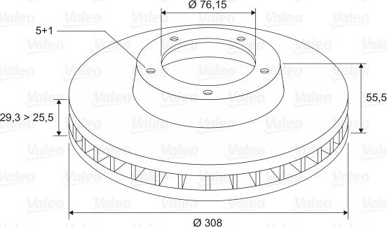 Valeo 186756 - Disque de frein cwaw.fr