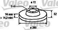 Valeo 186708 - Disque de frein cwaw.fr