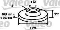 Valeo 186720 - Disque de frein cwaw.fr