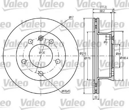 Valeo 187041 - Disque de frein cwaw.fr