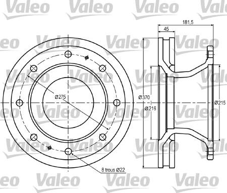 Valeo 187007 - Disque de frein cwaw.fr