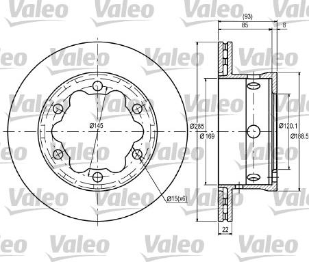 Valeo 187081 - Disque de frein cwaw.fr