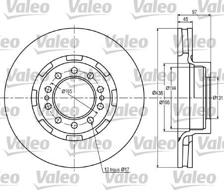 Valeo 187024 - Disque de frein cwaw.fr