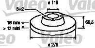 Valeo 187148 - Disque de frein cwaw.fr