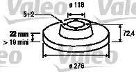 Valeo 187147 - Disque de frein cwaw.fr