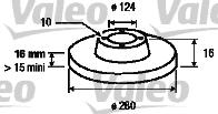 Valeo 187152 - Disque de frein cwaw.fr