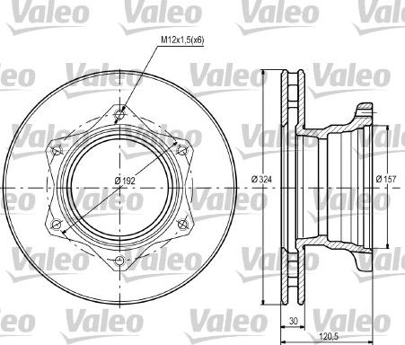 Valeo 187109 - Disque de frein cwaw.fr