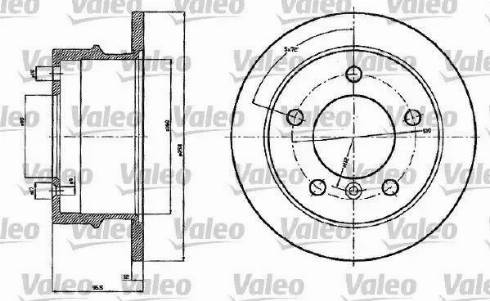 Valeo 187120 - Disque de frein cwaw.fr