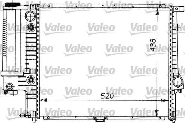 Valeo 819413 - Radiateur, refroidissement du moteur cwaw.fr