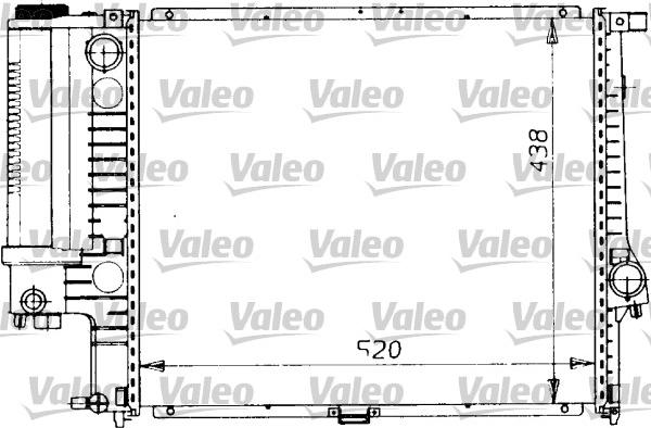 Valeo 819412 - Radiateur, refroidissement du moteur cwaw.fr