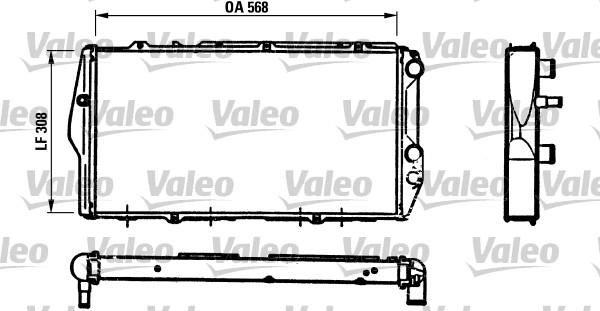 Valeo 819426 - Radiateur, refroidissement du moteur cwaw.fr