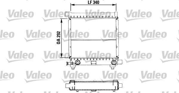 Valeo 819368 - Radiateur, refroidissement du moteur cwaw.fr