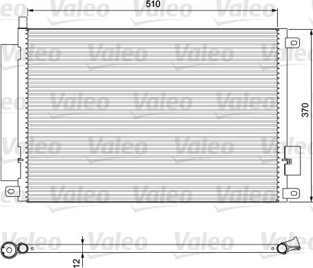 Valeo 814155 - Condensateur, climatisation cwaw.fr