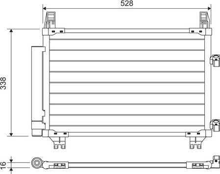 Valeo 814223 - Condensateur, climatisation cwaw.fr