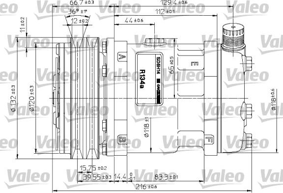 Valeo 815878 - Compresseur, climatisation cwaw.fr