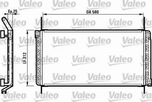 Valeo 816974 - Condensateur, climatisation cwaw.fr