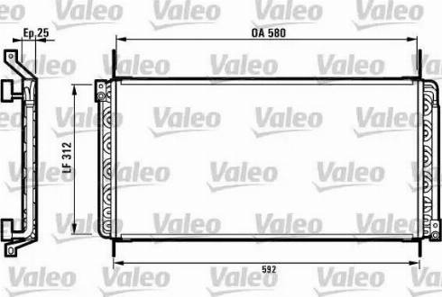 Valeo 816971 - Condensateur, climatisation cwaw.fr