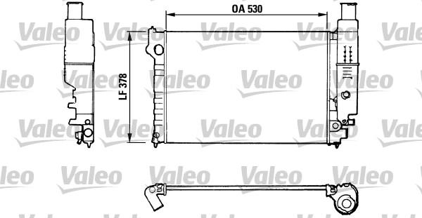 Valeo 816554 - Radiateur, refroidissement du moteur cwaw.fr