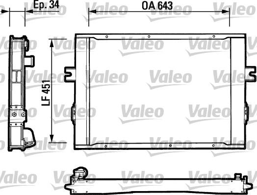 Valeo 816649 - Radiateur, refroidissement du moteur cwaw.fr